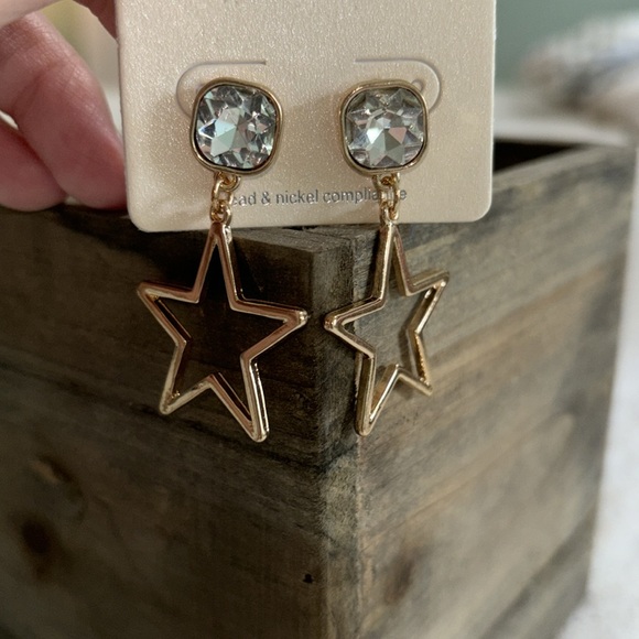 Dangly Star Earrings - Picture 3 of 5